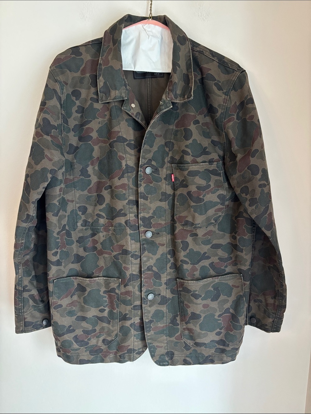 Levi’s Men's Camouflage Field chore oversizedJacket Olive/Brown relaxed fit XL
